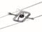 Paulmann Leuchten 94132 Seilspot Mac II, Metall, GU5.3, chrom matt, 7 x 16 x 5.5 cm