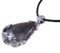 Vifaleno Amethyst Necklace, Amethyst Pendant, Teardrop, Black Leather Cord