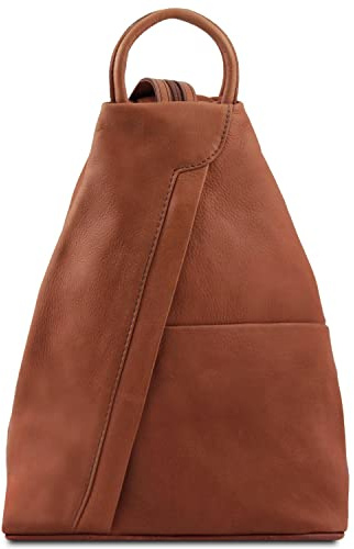 Tuscany Leather Shanghai Rucksack Tropfendesign aus weichem Leder