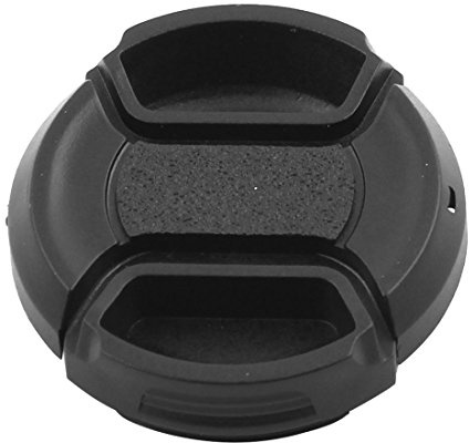 sourcing map Kunststoff vorne Schnappen Digitalkamera Objektivdeckel Schwarz 37mm Durchm Kabel de