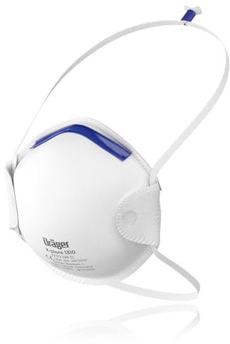 Dräger X-plore 1310 FFP1 Atemschutz-Maske | Mundschutz als wirksamer Filter gegen Fein-Staub und Partikel | 20 Stück Atemmaske in Universalgröße