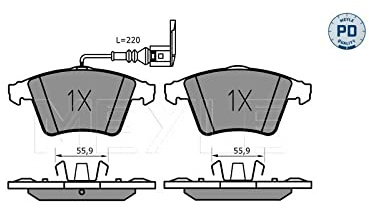 Meyle 0252374619/PD Brake Pad Set, disc brake