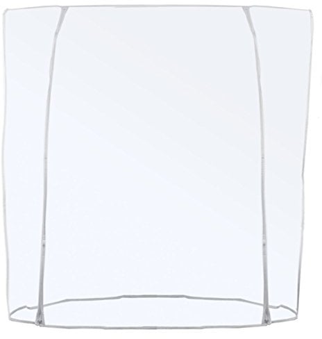 Transparente Abdeckhaube für Konfektionsständer - Doppel-Reißverschluss Länge 120/150/180cm (180cm)