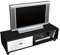 BERLIOZ CREATIONS Oliver Meuble TV Noir et Blanc 111 x 38 x 30 cm