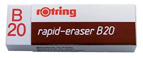 Radierer rapid-eraser B20, Polyvynilchlorid, 22 x 66 x 13 mm