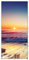 posterdepot Türtapete Türposter Sonnenuntergang am Meer mit Wellen am Strand - Größe 93 x 205 cm, 1 Stück, ktt0670