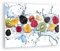 Moderne Impression sur Verre Eau fruits frais nourriture Image Tableau en Verre Decoration Murale 70x50cm Deco Cadre Salon Chambre Cuisine Horizontal Petit Tableaux Decoratifs Muraux Art GAA70x50-2675