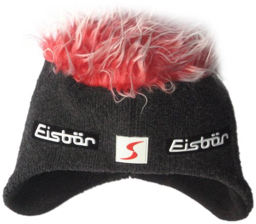 Eisbär Herren Mütze Cocker SP, Grafit/rot, 323508