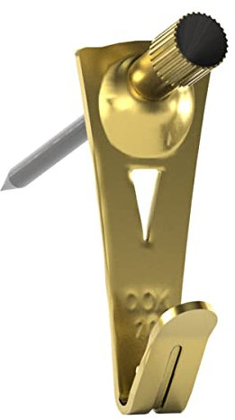 Ook 50615 Gepolsterte Pro Kleiderbügel Tidy-Dosen, unterstützt bis zu 20 Pfund, Messing, 15 Sets 15 Sets