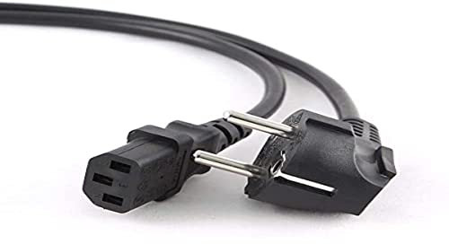 Gembird PC-186-VDE - Cable de alimentación VDE, 1.8m, color negro