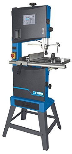 SEGA A NASTRO PER LEGNO DA 305 mm, CON ACCESSORIO PER TAGLI CIRCOLARI, LAMPADA A LED E CASSETTO RACCOGLI SEGATURA FERVI 0509/305