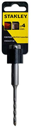 Stanley SDS-plus Hammerbohrer (4 mm Bohrerdurchmesser, 110 mm Gesamtlänge, 50 mm Spirallänge, geeignet für Beton, Granit, Mauerwerk, Klinker, etc.) STA54237