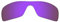 Mryok Verres de rechange pour Oakley Batwolf OO9101-27 mm - Options, Polarisé - Violet plasma, Taille unique