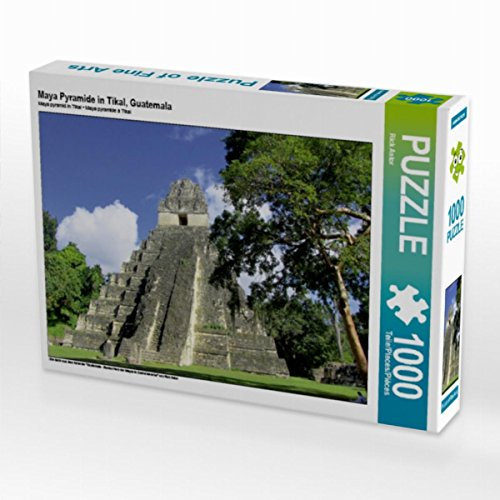CALVENDO Puzzle Maya Pyramide in Tikal, Guatemala 1000 Teile Lege-Größe 64 x 48 cm Foto-Puzzle Bild von Rick Astor