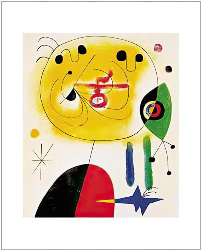 1art1 Joan Miró Poster Et Fixe Les Cheveaux Kunstdruck Bild 50x40 cm