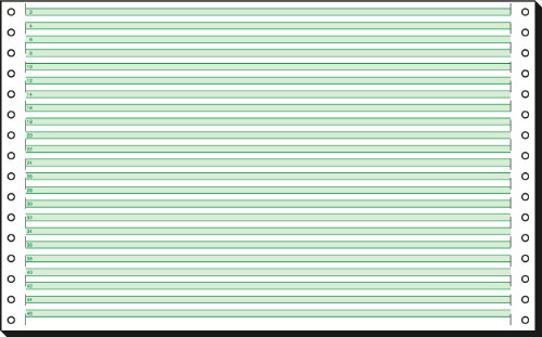 SIGEL Endlospapier A4 quer 8 Zoll x 330 mm 60 g Leselinien 2000 Blatt | 08336, 1fach, Längsperforation, mit Orientierungslinien