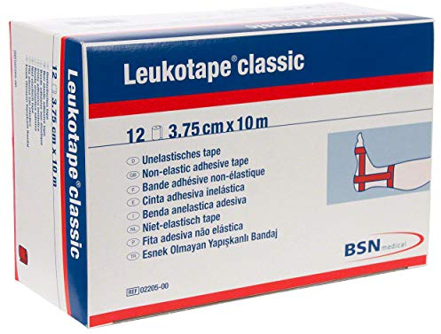 BSN Leukotape classic 3,75 cm x 10 m, rot, 1er Pack (1 x 12 Stück)