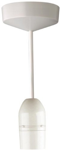 MK Ceiling Accessories 1146 WHI Plug and Shockguard Pendant Set White