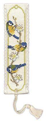 Textile Heritage Bluetits Bookmark Cross Stitch Kit