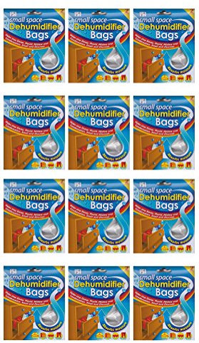 12 x Small Space Dehumidifier 2 Sachets Stops Damp Mould Mildew Condensation