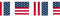 Folat Flaggengirlande mit USA-Flaggen, Party-Dekoration, 10 Meter lang