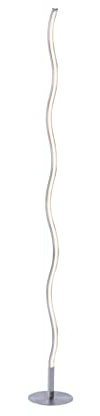 LED 12 Watt Steh Leuchte geschwungen Stand Beleuchtung Wohn Zimmer Lese Lampe Leuchten Direkt 15168-55, Stahl