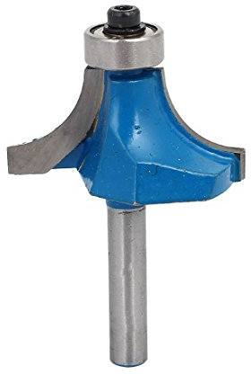 sourcing map a16042000ux0938 1/4-inch Shank 1-inch Cutting Diameter 19mm Depth Corner Round Roundover Router Bit