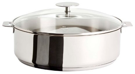 Cristel S24QMPKP-p S24QMPKP Sauteuse 4 quart Argenté.
