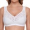 Susa Damen o. Bügel 27931 Bügelloser BH, Mehrfarbig (Weiß/Schwarz 215), 105 C (2er Pack)