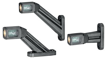 Hella 2XS 011 744-181 Umrissleuchte - Begrenzungsleuchte - Anhänger - LED - 12/24V - ECE/ADR/GGVS - Kabel: 1000mm - Stecker: Quick Link - 2-polig - rechts/seitlicher Anbau