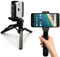 iGadgitz U4359-KIT 2-in-1-Pistolengriffstabilisator und Mini-Leichtstativ-Tischstativ mit Telefonhalterung Kompatibel mit Apple iPhones (Verschiedene) - Schwarz
