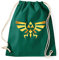 STYLETEX23 Triforce Symbol Logo Turnbeutel Sportbeutel, flaschengrün