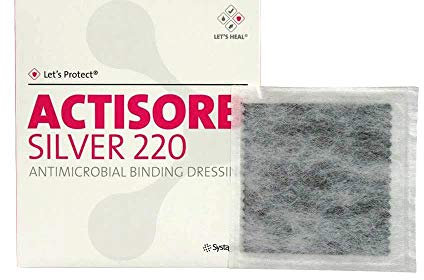ACTISORB 220 Silver 10,5x10,5 cm steril Kompressen 10 St