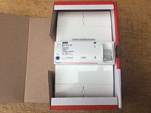 Legrand 401010 Enedis Branchement Disjoncteur, Tétrapolaire Différentiel, 500mA, Instantané, 30A