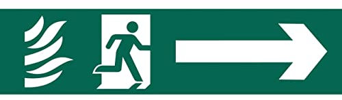 Draper 73164 Running Man Arrow Right Safety Sign