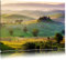 Pixxprint Wunderschöne neblige Toskana Landschaft, Größe: 100x70cm, Leinwandbild, fertig gespannt, Wandbild, Dekoration, Kunstdruck, kein Poster
