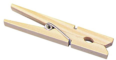 Rayher 6131700 pinces à linge en bois, 72 mm sct. 24, aussi p. loisirs créatifs