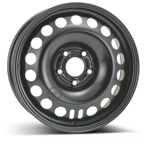 ALCAR SF9543 Stahlfelge 6x16 Corsa D (5x110) ET40 Nabenbohrung 65, Schwarz oder Silber, Rad für Personenkraftwagen