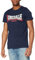 Lonsdale Herren T-shirt met dragerhemd Two Tone Langarmshirt, Marineblau, L EU