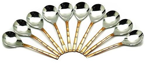 IBA Indianbeautifulart Indian Traditional Designed Serving Spoon Set Kitchenware Utensil Cutlery