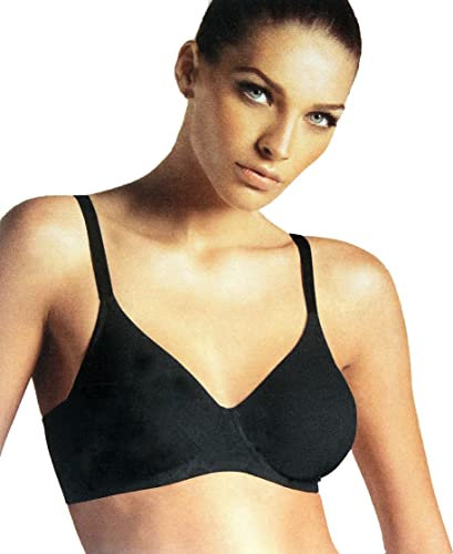 Laura Biagiotti Reggiseno Donna Sfoderato con Ferretto Coppa C Nero Nudo 990225 (5-XL-38, Nero, x_l)