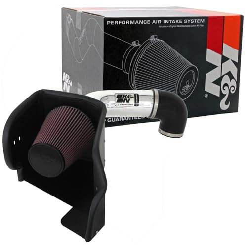 K&N High Performance Air Intake Kit compatible with Dodge Ram 1500 5.7L V8 2009-2021 (77-1561KP)