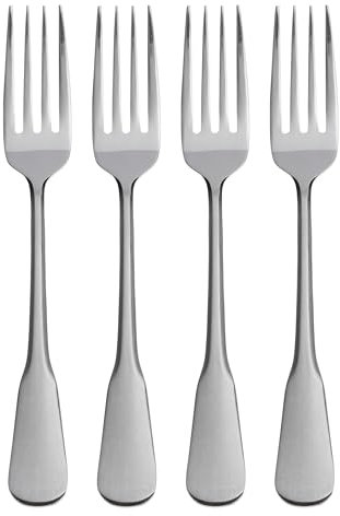 Oneida Flatware Colonial Boston Dinner Forks, Set of 4,Silver
