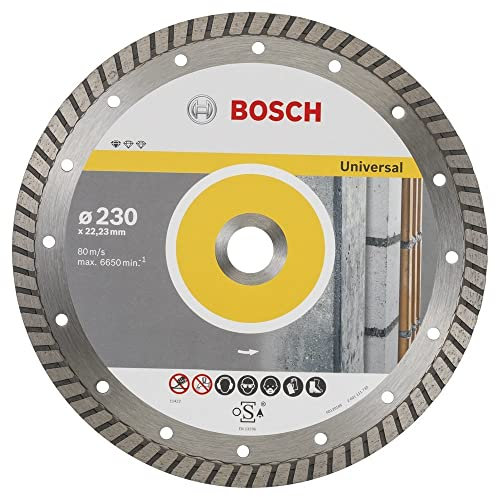 BOSCH Diamanttrennscheibe Standard für Universal Turbo, 230x22,23x2,5x10 mm, 10-er Pack, 2608603252