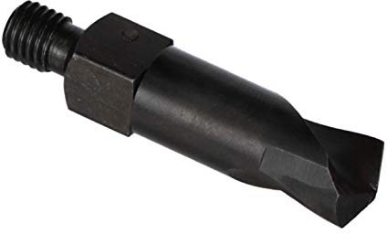 Drill America TSD Series M42 Cobalt Steel Short Length Drill Bit, Gold Oxide Finish, Threaded Shank, Spiral Flute, 135 Degrees Split Point, D Size (Pack of 25)