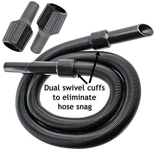 SPARES2GO 6m Extension Pipe Hose Kit for Nilfisk Vacuum Cleaner (6 Metre Hose + 3 x Adaptors)
