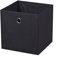2 Stück Faltbox Schwarz 28 x 28 x 28 cm Aufbewahrungsbox faltbar