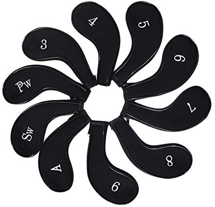 HISTAR 10pcs Golf Club Headcovers Head Cover Iron Protect Set long neck 4 colors optional