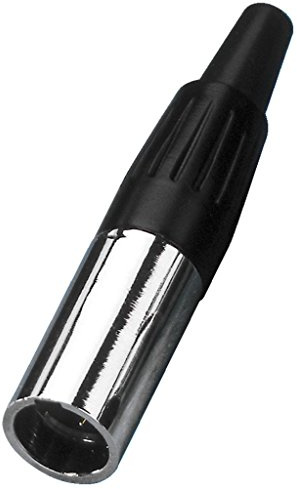 Monacor xlr-307/P Mini XLR schwarz, metallisch Kabelbinder