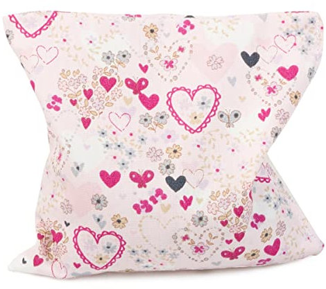 Grünspecht Le coussin-bouillotte « petits coeurs » aux pépins de raisin, coeurs rose